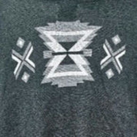 Between Me & You Cardigan Sweater Women's Size XL Southwestern Gray Pockets Boho - Picture 3 of 5